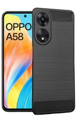 For Oppo A58 4G Back Cover Black Armor New