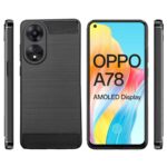 For Oppo A78 4G Back Cover Black Armor New