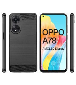 For Oppo A78 4G Back Cover Black Armor New