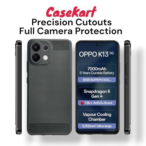 For Oppo K13 5G Back Cover Black Armor New - Image 2
