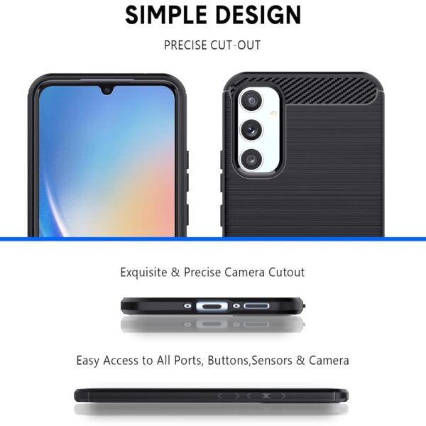 For Samsung A34 5G Back Cover Black Armor New - Image 3