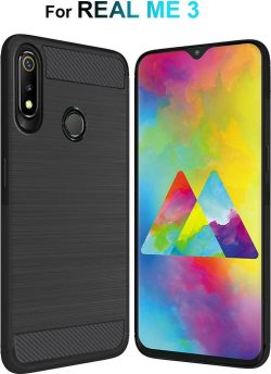 For Realme 3/3i Back Cover Black Armor New