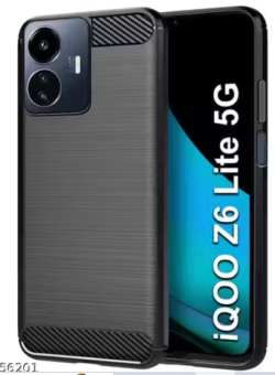 For iQOO Z6 lite 5G Back Cover Black Armor New