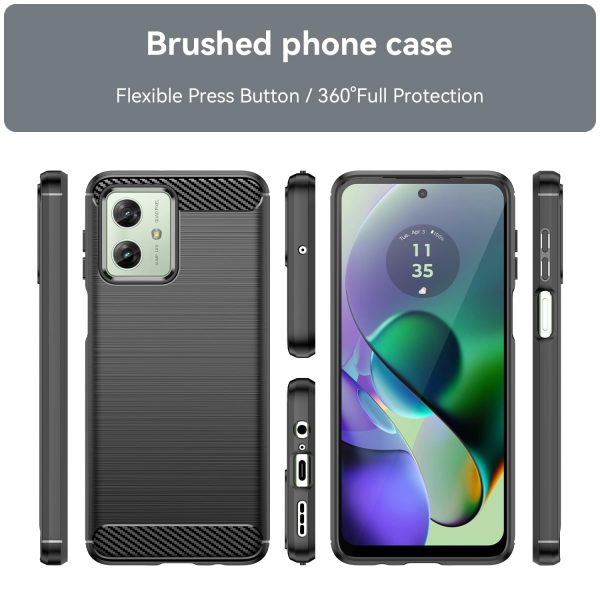 For Motorola Moto G54/64 Cover Black Armor Back Cover Black Armor New - Image 7