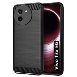For Vivo T3X 5G Cover Black Armor New