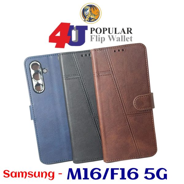 4U Samsung M16 Flip Cover / F16 5G  Flip Cover New - Image 2