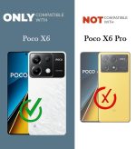 For Poco X6 5G Back Cover Black Armor New - Image 4