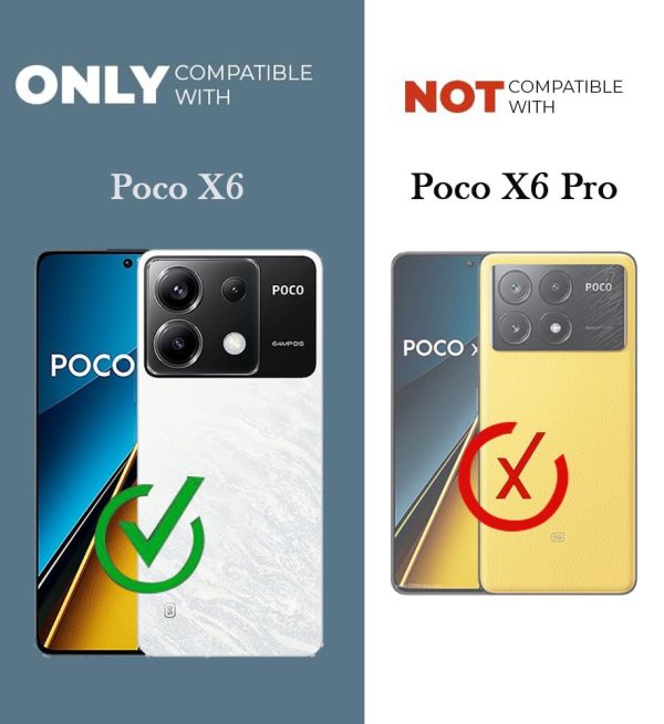 For Poco X6 5G Back Cover Black Armor New - Image 4