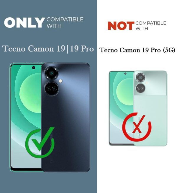 For Tecno Camon 19 Pro Back Cover Black Armor New - Image 11