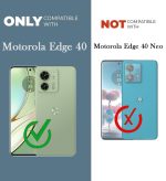 For Motorola Moto Edge 40 Fusion Back Cover Black Armor New - Image 4