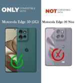 For Motorola Moto Edge 50 5G Back Cover Black Armor New - Image 5