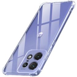 Zigzag Plain TPU Motorola- Edge 50 Back Cover - Transparent