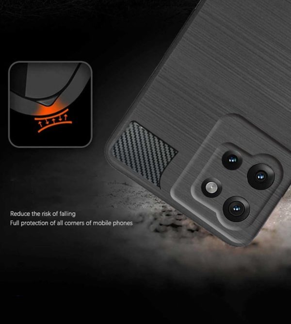 For Motorola Moto Edge 50 5G Back Cover Black Armor New - Image 4
