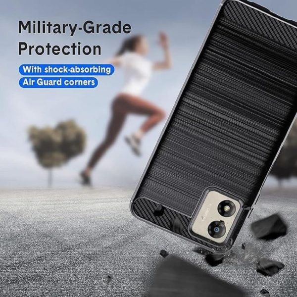 For Motorola Moto G04 Back Cover Black Armor New - Image 4