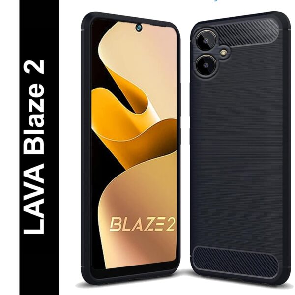 For Lava Blaze 2 Back Cover Black Armor New - Image 6