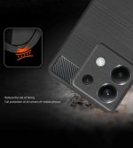 For Poco X6 5G Back Cover Black Armor New - Image 2