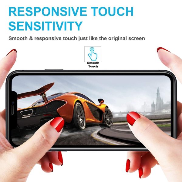 For iPhone 11 Pro Max Tempered Glass Black New - Image 2