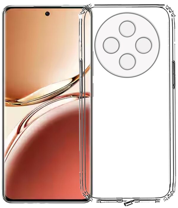 Zigzag Plain TPU Oppp-F27 Pro+ Back Cover - Transparent - Image 11