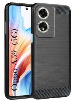 For Oppo A59 5G Back Cover Black Armor New