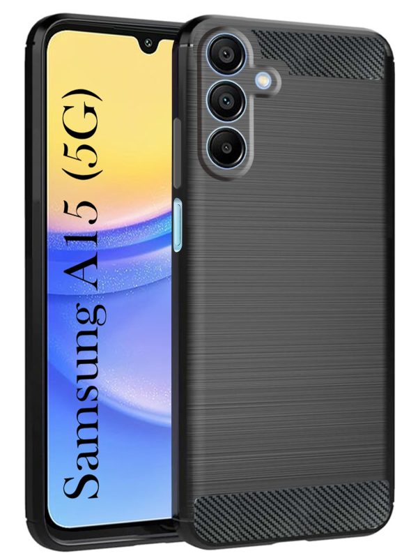 For Samsung A15 5G Carbon Fiber Back Cover - Black Armor New - Image 7