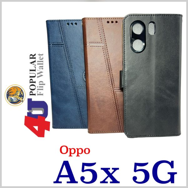 4U Oppo A5x 5G Flip Cover New - Image 4
