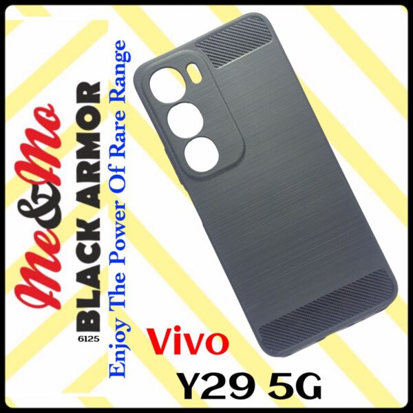 For Vivo Y29 5G Back Cover - Black Armor - Image 10