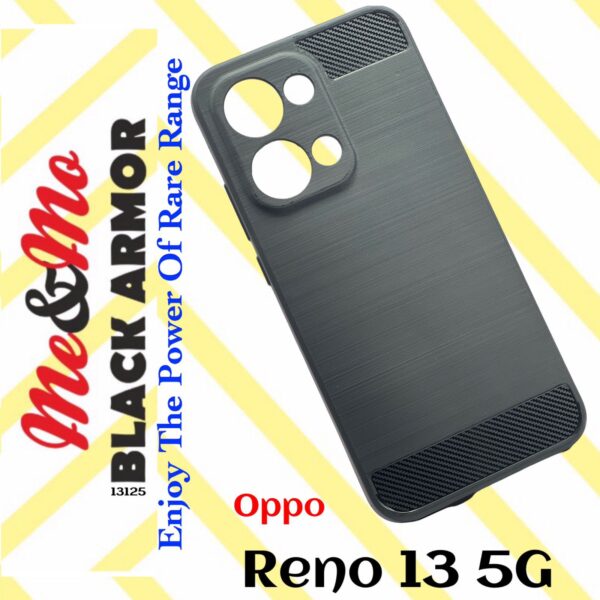 For Oppo Reno 13 5G Back Cover - Black Armor - Image 9