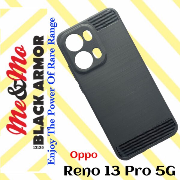 For Oppo Reno 13 Pro 5G Back Cover - Black Armor - Image 10