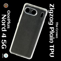 Zigzag Plain TPU OnePlus Nord 4 5G Back Cover - Transparent