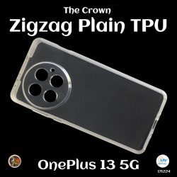 Zigzag OnePlus 13 5G Back Cover Transparent New