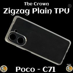Zigzag Poco C71 Back Cover Transparent New