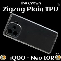 Zigzag iQOO Neo 10R Back Cover Transparent New