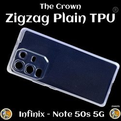 Zigzag Infinix Note 50S 5G Back Cover Transparent New