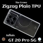 Zigzag Plain TPU Infinix GT 20 Pro 5G Back Cover - Transparent