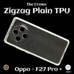 Zigzag Plain TPU Oppp-F27 Pro+ Back Cover - Transparent