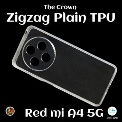 Zigzag Redmi A4 5G Back Cover Transparent New