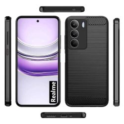 For Realme 14x/C73/C75 5G Back Cover Black Armor New