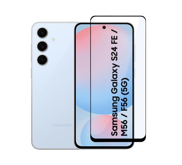 For Samsung Galaxy M56 Tempered Glass Black New - Image 2