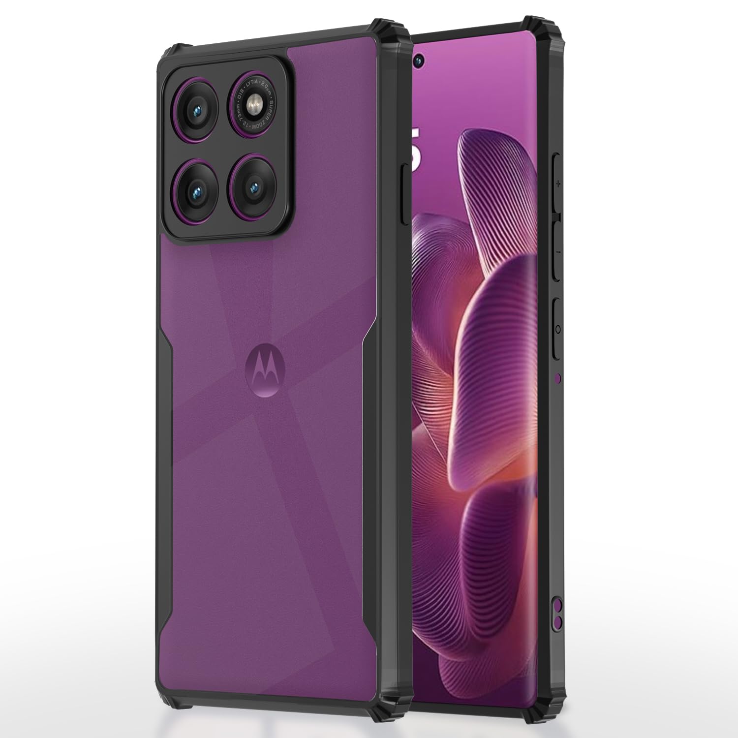 1 For Motorola Moto Edge 60 Pro Back Cover Eagle Transparent New - Image 1