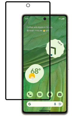 For Google Pixel 7 Tempered Glass Black New