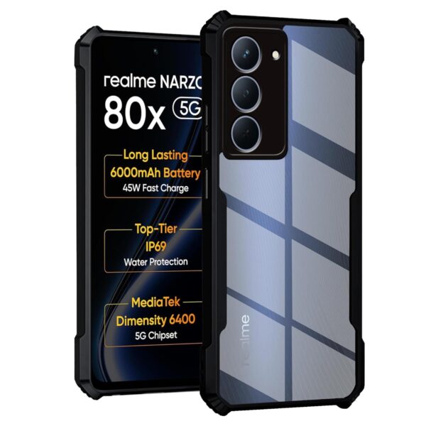 For Realme Narzo 80X 5G Back Cover Eagle Transparent New - Image 12