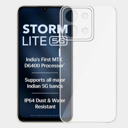 ZigZag Lava Storm lite 5G Back Cover Transparent New