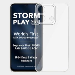 ZigZag Lava Storm Play 5G Back Cover Transparent New