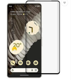For Google Pixel 8 Pro Tempered Glass Black New