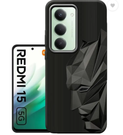 For Xiaomi Redmi 15 5G Metal Back Cover Batman New