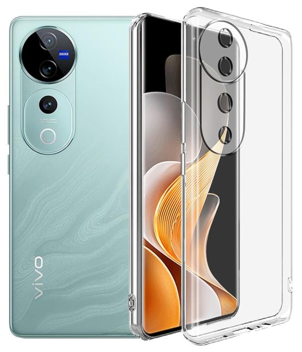 ZigZag Vivo V40 5G Back Cover Transparent New - Image 2