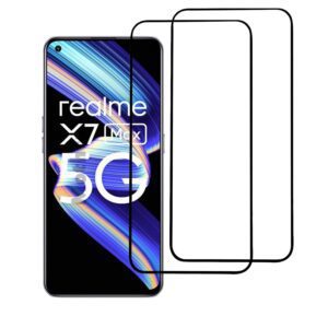 For Realme X7 Max Tempered Glass Black New 1 Realme X7 Max Tempered Glass