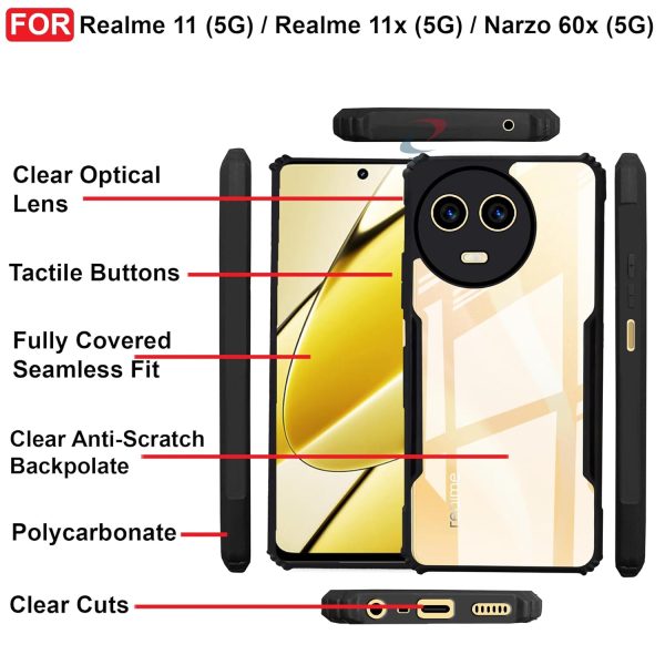 For Realme 11X 5G Back Cover Eagle Transparent New - Image 2