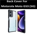 For Motorola Moto G53 5G Back Cover Eagle Transparent New - Image 2