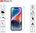 For Apple Iphone 14 Tempered Glass Black New - Image 15